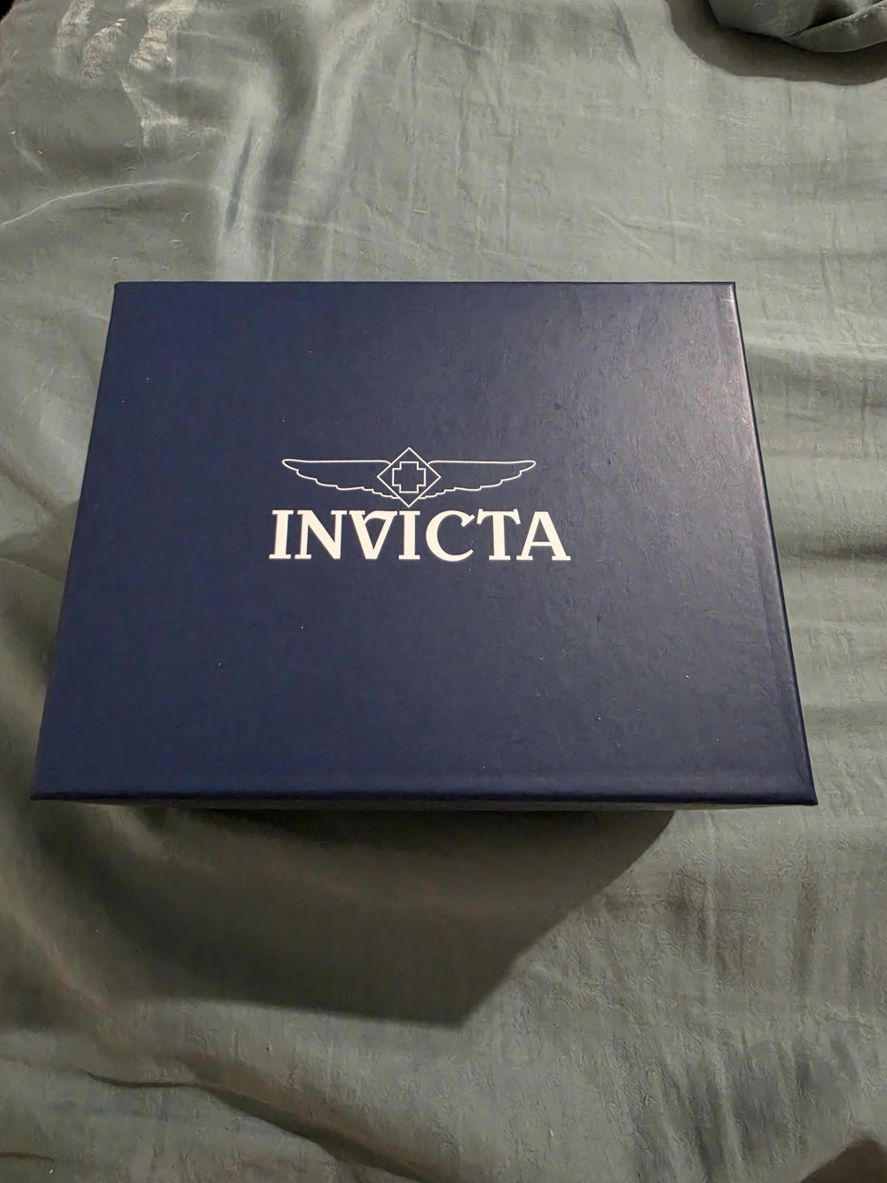 Invicta Navy Blue Box with White Logo